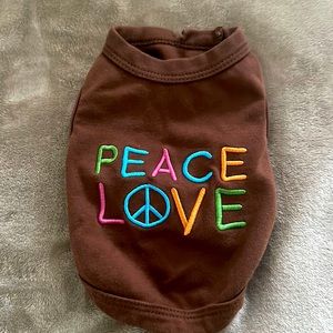 Peace☮️💕 small dog shirt